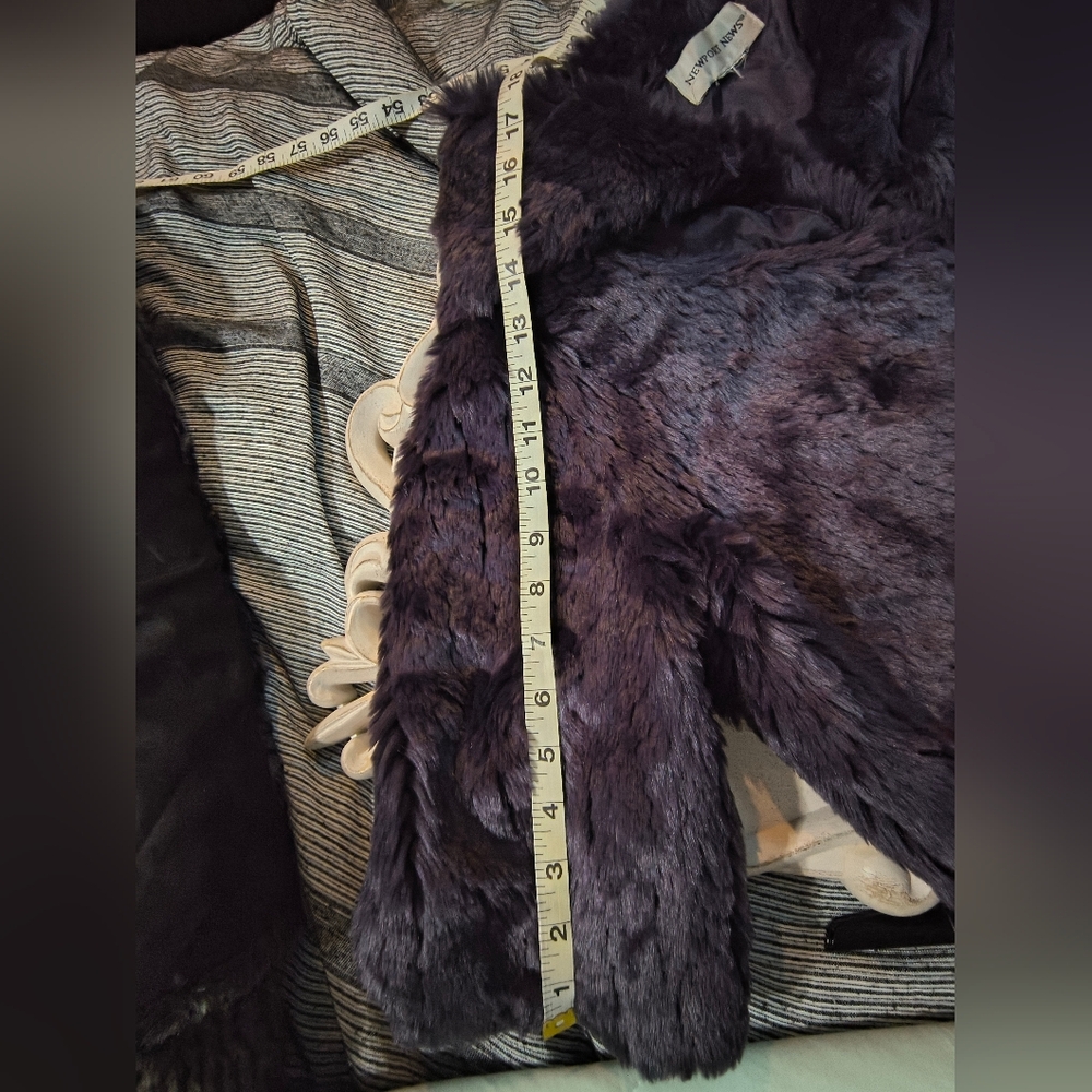 Newport News Plush Purple Teddy Jacket - Picture 9 of 9
